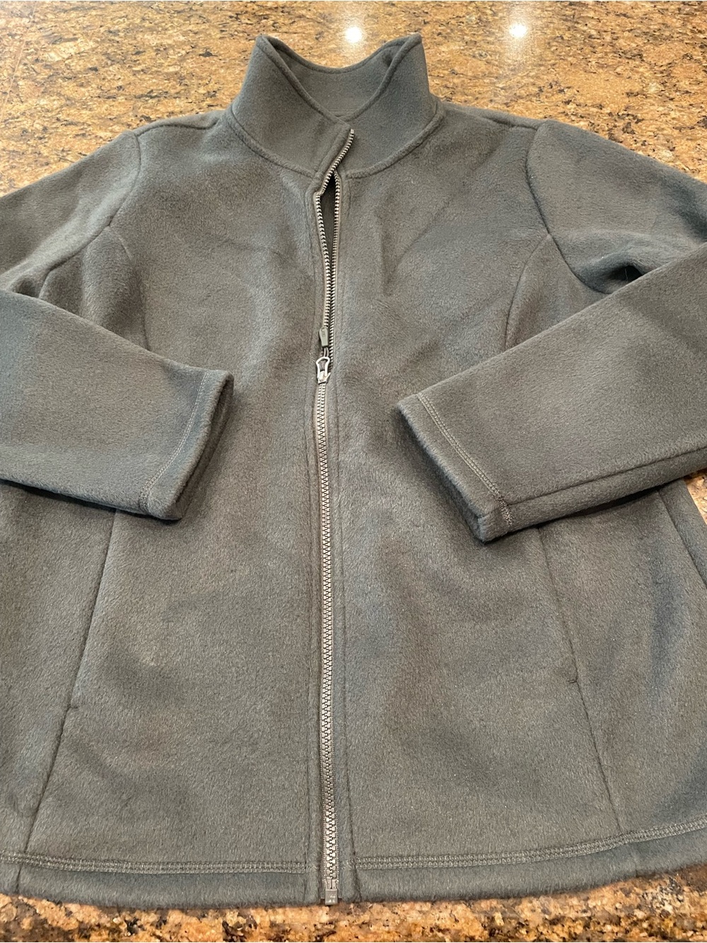 32 Degrees Women's Dark Charcoal Zip-Up Fleece Jacket